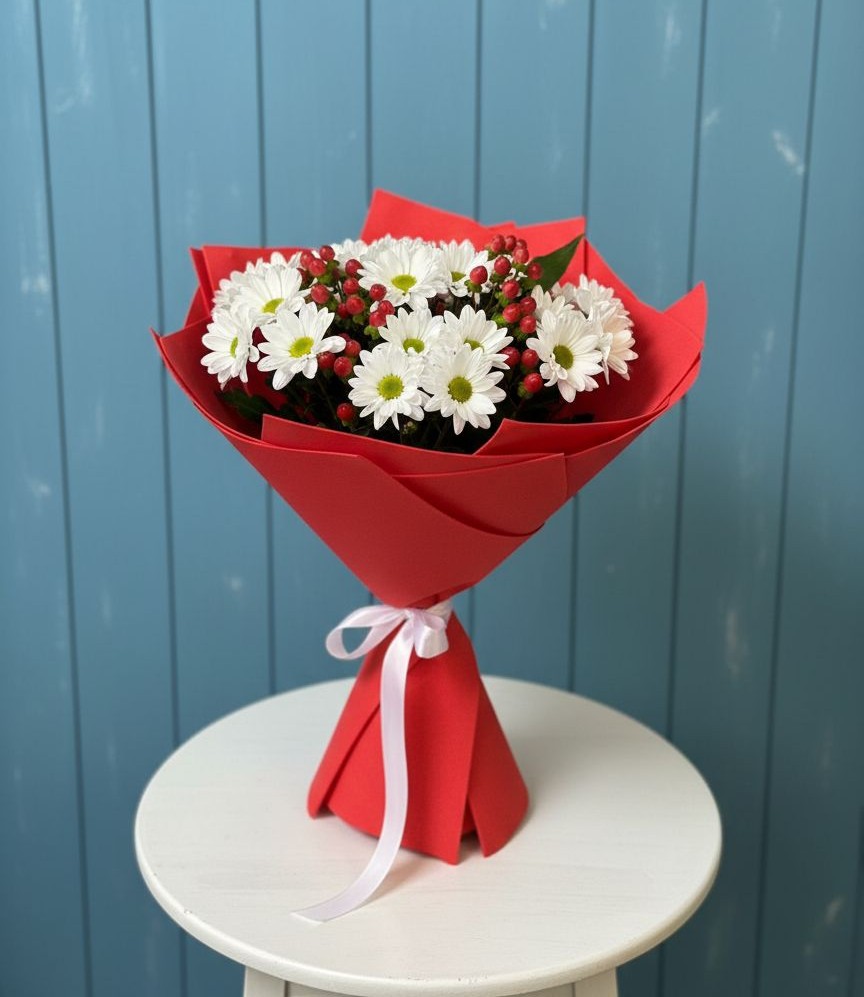 Букет цветов из: Хризантемы в Тюльган