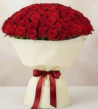 Букет 101 Красная роза Милано в Тюльган