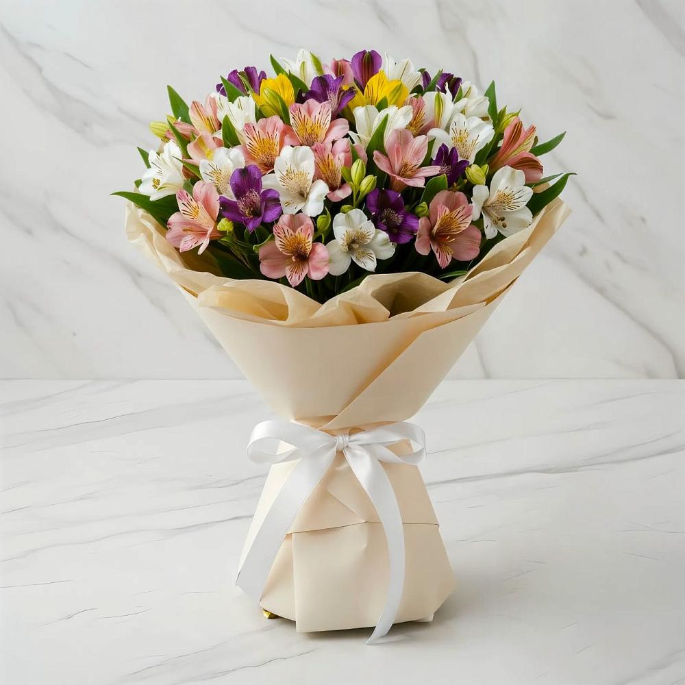 Букет цветов из: Альстромерии в Тюльган