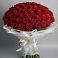 Букет 101 Красная роза Блэк Мэджик в Тюльган