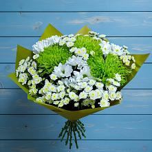 Букет цветов из:  Хризантемы #REPLACE_PRED# Тюльган