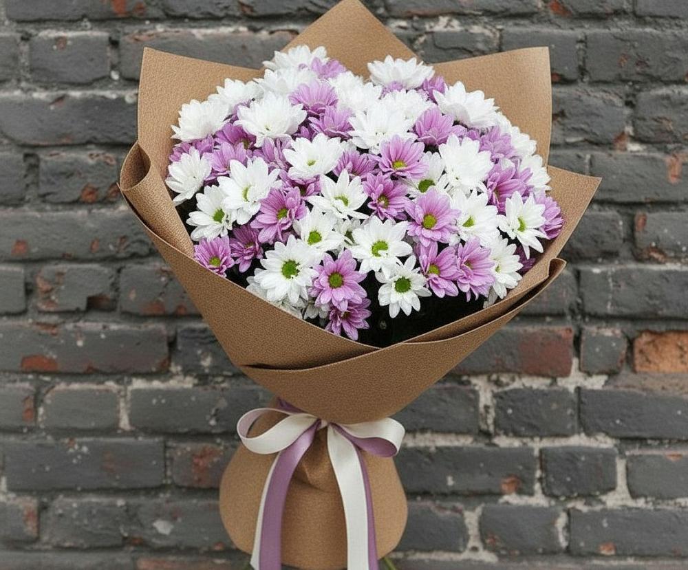 Букет цветов из: Хризантемы в Тюльган