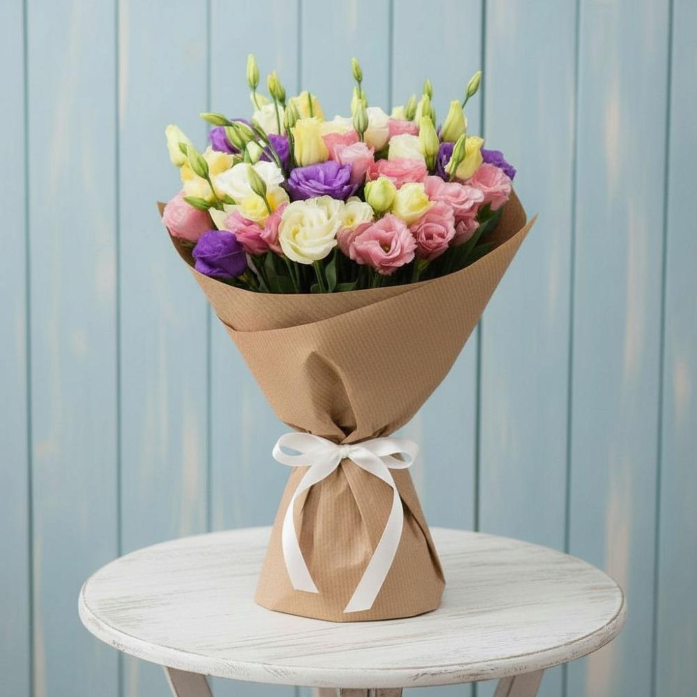 Букет цветов из: Лизиантусы в Тюльган