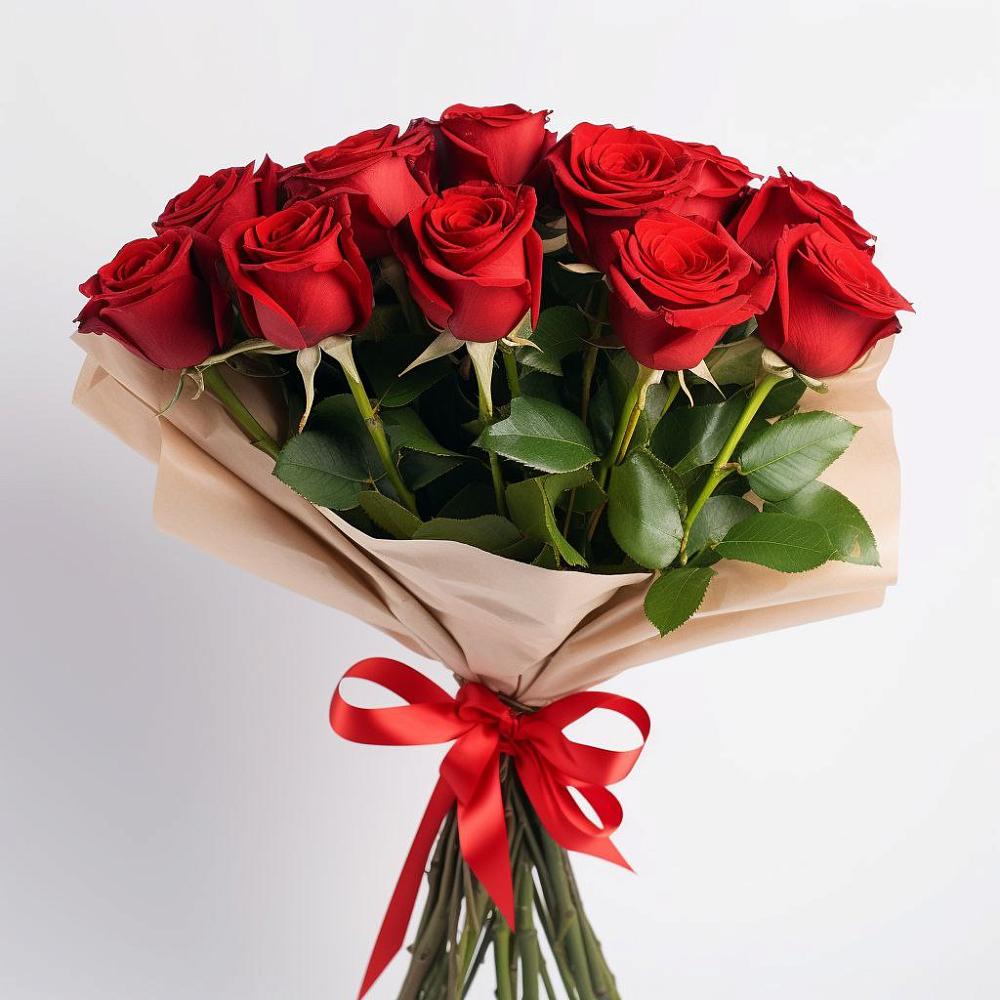 Букет 11 Красных роз Эдлесс Лав в Тюльган