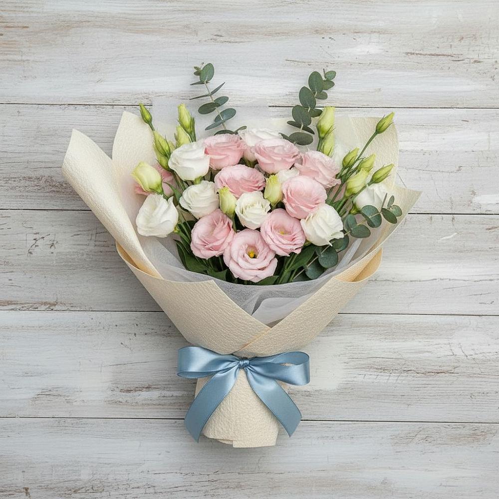 Букет цветов из: Лизиантусы в Тюльган